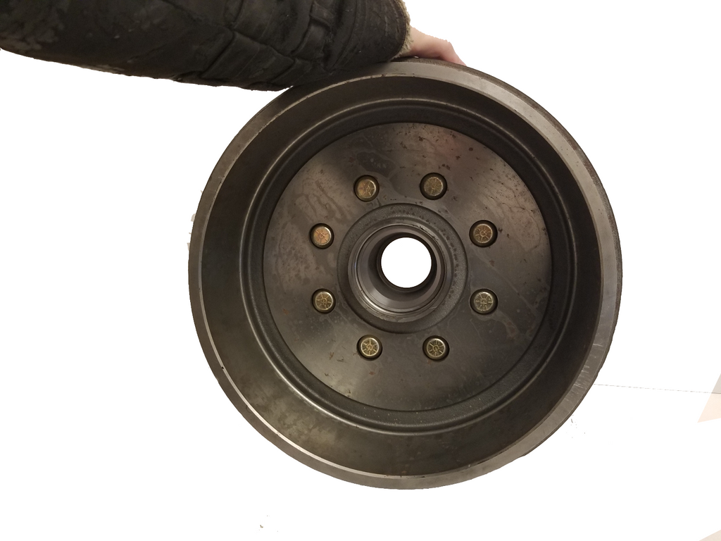 Genuine Dexter Hub Drum, 7200# to 8000# narrow (D80N), Oil Bath, 8 x 6.5,  12.25" x 2.5", 5/8" Stud, 4.75" Pilot (008-393-05)