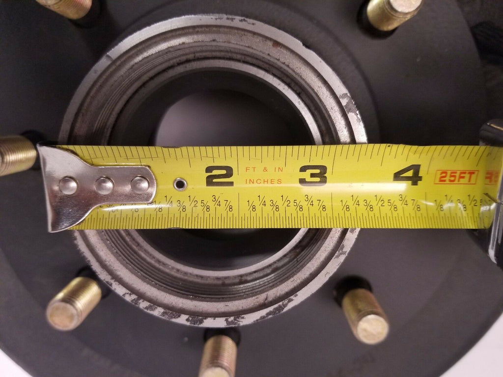 Genuine Dexter Hub Drum, 7200# to 8000# narrow (D80N), Oil Bath, 8 x 6.5,  12.25" x 2.5", 5/8" Stud, 4.75" Pilot (008-393-05)