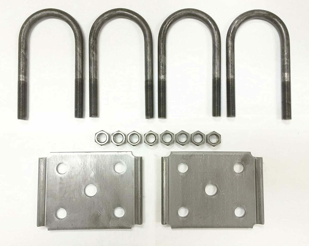 4 - Standard 2-3/8" Round U-bolts 3500# Trailer Axle 5-1/2" w/Nuts 2-1/2" ID Kit Regular (UBK-3500-R)
