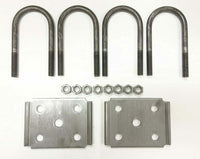 4 - Standard 2-3/8" Round U-bolts 3500# Trailer Axle 5-1/2" w/Nuts 2-1/2" ID Kit Regular (UBK-3500-R)