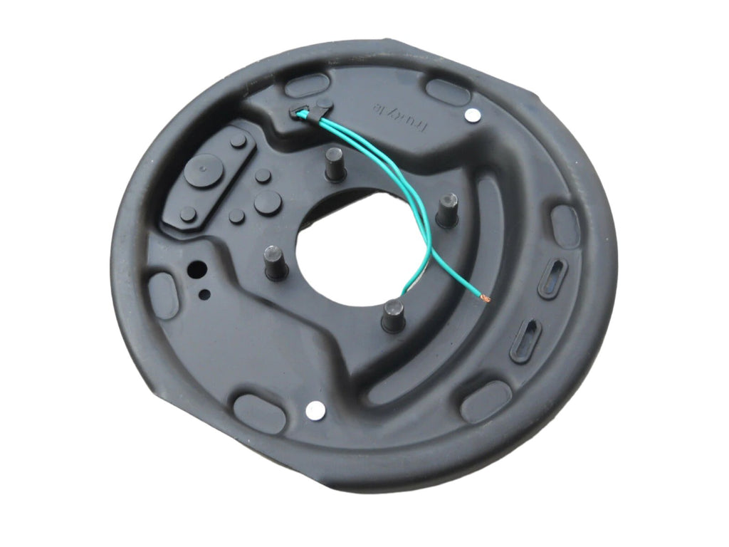 Pair Trailer Backing Plate Brake Electric 10" Fits Dexter Nev-R-Adjust 3500 Self (BK-10E-FSA-SET)