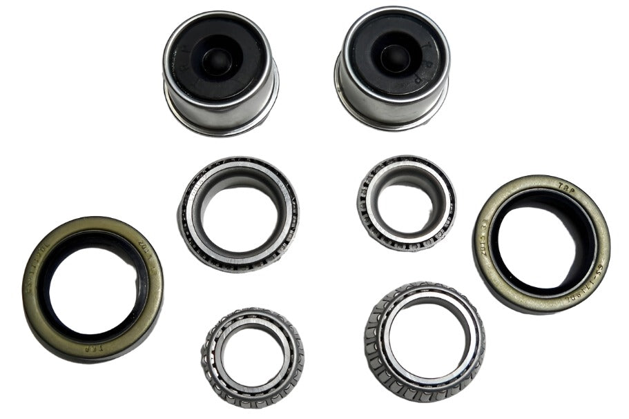 2- Genuine Dexter 5x5.5 Hubs with 3500# Bearing Kit Replace Trailer Idler Axle (825605-KITX2)