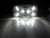 Clear White Bulls eye 2x4 Light LED Truck Trailer Camper RV  Cargo Compartment (J-325-C)