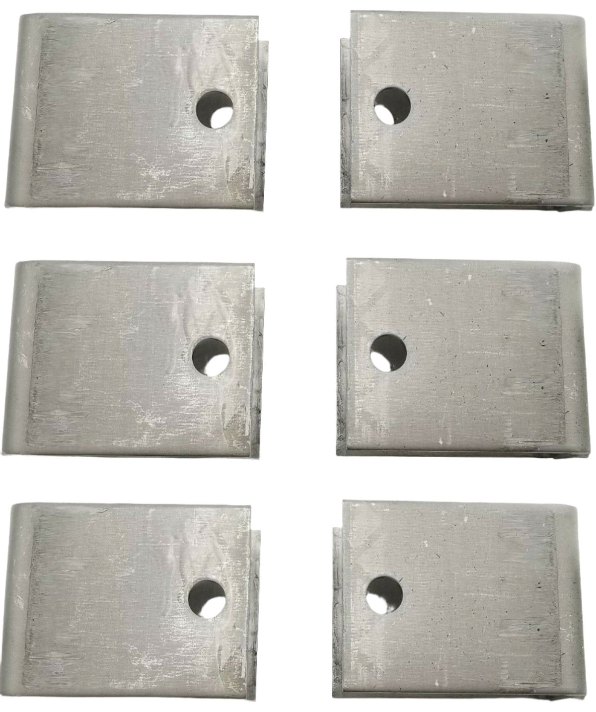 6 Steel Hangers 1.91" Wide 3.875" Ht 3" Long Trailer Leaf Spring Axle Suspension (H-3.875-LOTOF6)