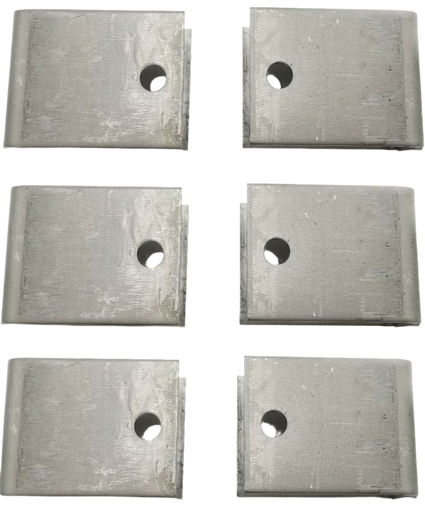 6 Steel Hangers 1.91" Wide 3.875" Ht 3" Long Trailer Leaf Spring Axle Suspension (H-3.875-LOTOF6)