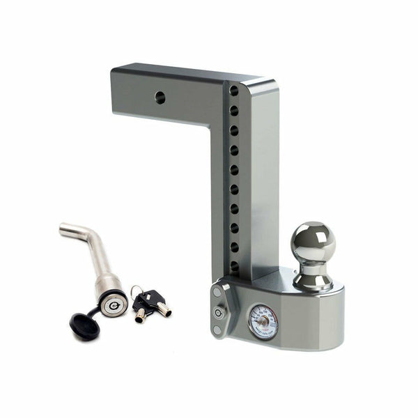 WeighSafe 2.5" Locking Hitch Pin & Ball Keyed Alike Mount 10" Drop 18.5k Rated (WS10-2.5-KA)