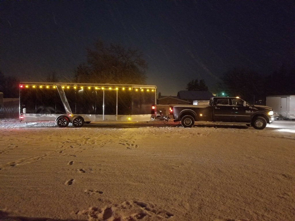 15 x 3/4 Maxxima Amber Clear LED Clearance Marker Light Trailer w/ Wire Harness (M09300YCL-15-KIT)