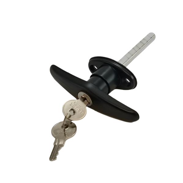 Bauer Rivet Mount Clockwise Locking T Handle 1 3/4" Shaft T-303 Trailer Hatch (HT303B)