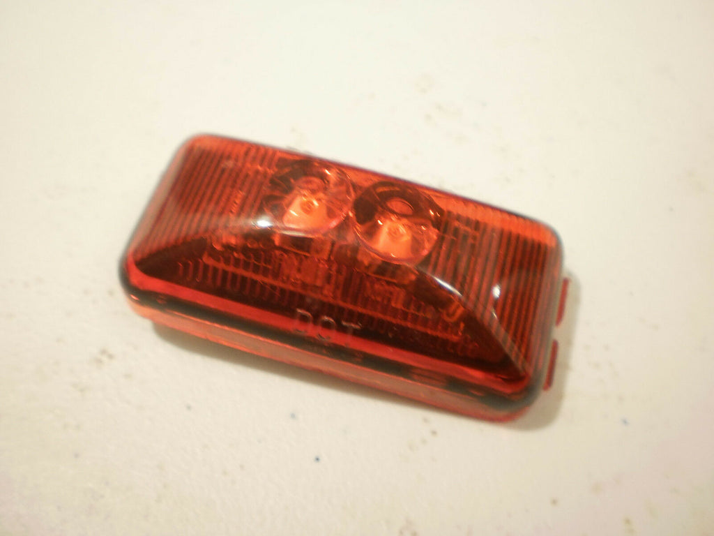 1.2 x 2.5 Red LED Snap in Trailer Marker Light Truck Camper Horse RV Rice (J-5735-R)