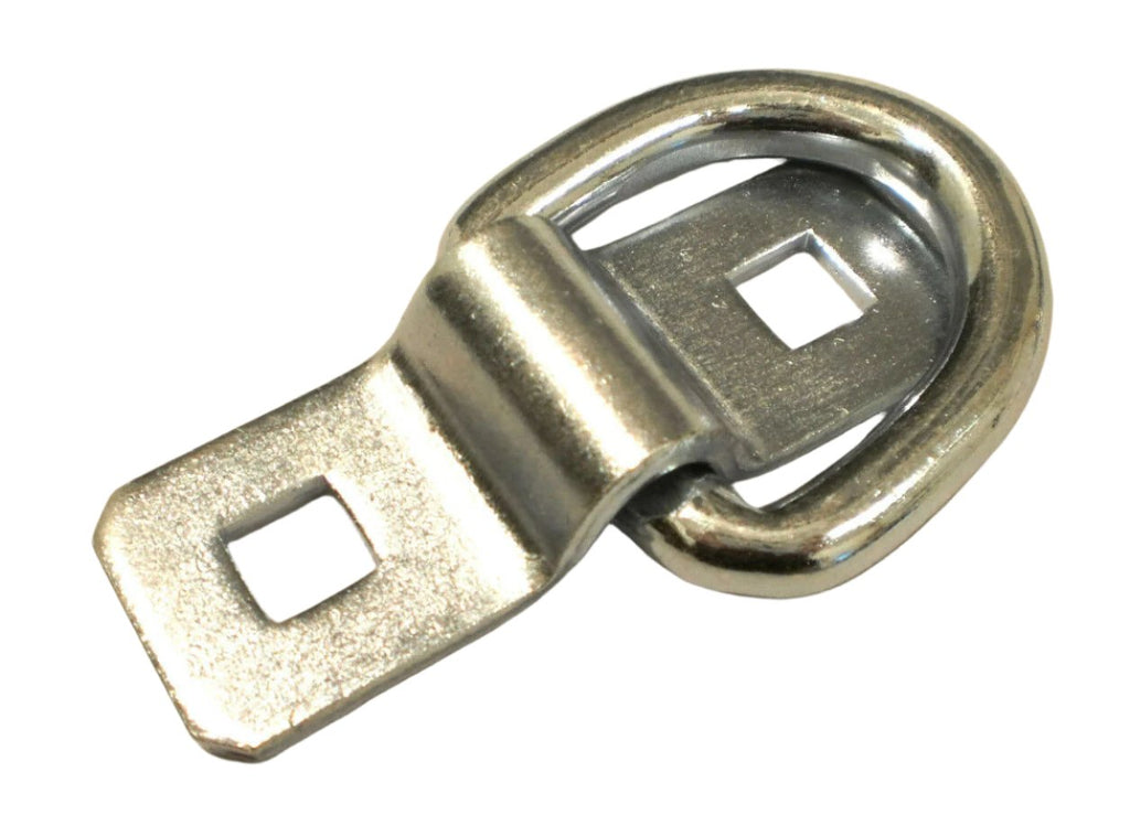 8 - 3/8" D Ring Rope Chain Tie Downs 5000# Rated Zinc Car Truck ATV Snowmobile (SR15-LOTOF8)
