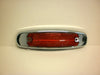 Maxxima Red LED Clearance Maker Light Stainless Steel Trim Ring Semi Peterbilt  (M20332R)