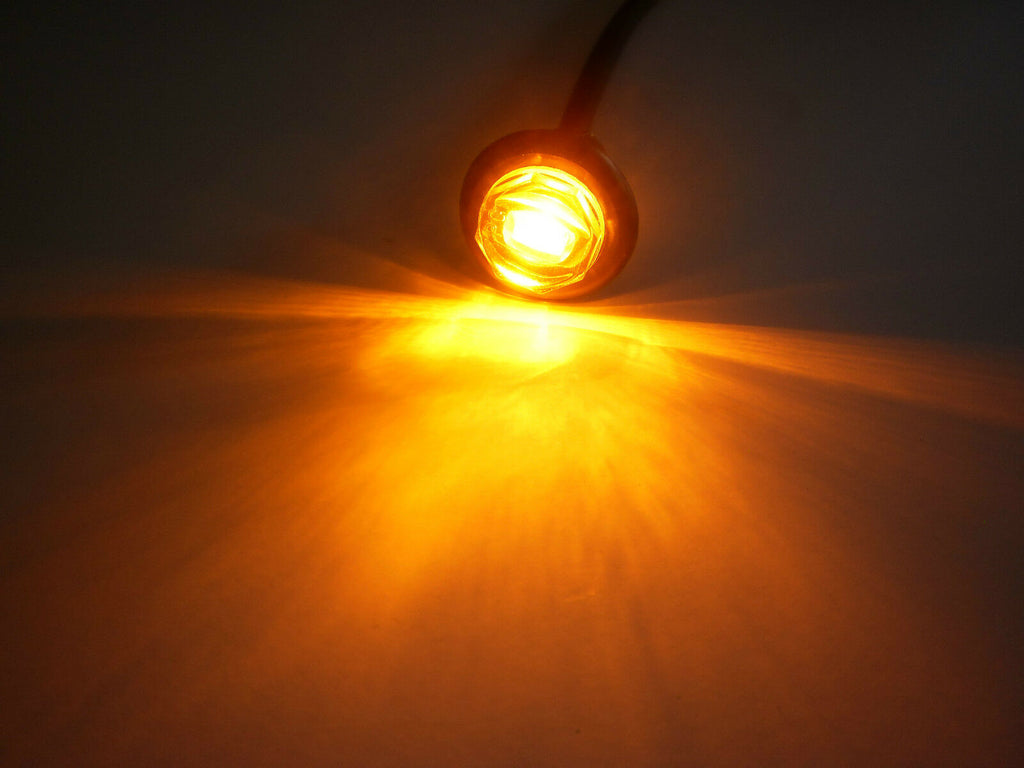 3/4" Marker Light Single Amber Diode LED Truck Trailer RV 55AC Hot Spot (J-55-AC)