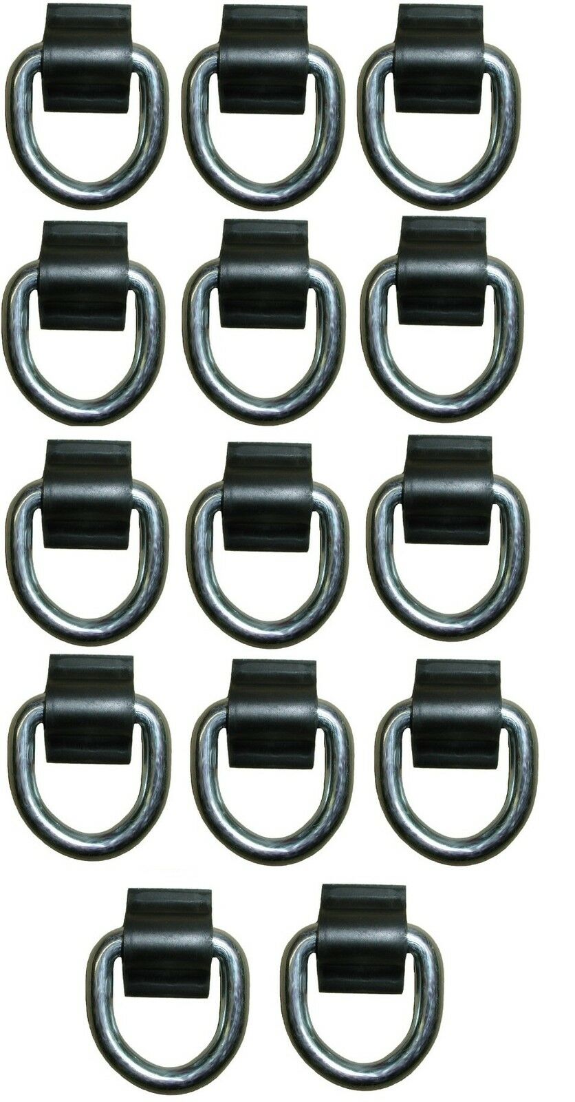 14 - 3/8" D Ring 5000# Weld On ATV Motorcycle Rope Tie Trailer Truck (WR15-LOTOF14)