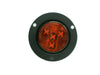 2" Red Round Sealed Clearance Marker Light 4 LED Recessed Flush Mount  (J-15-FFRK)