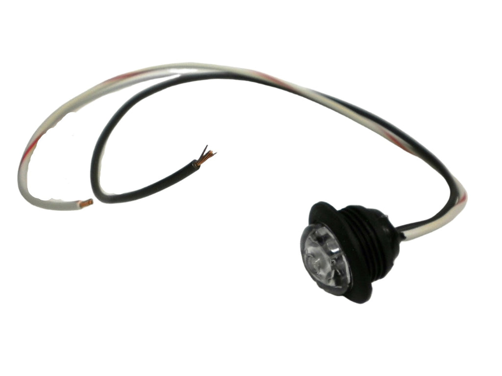 3/4" Red Clear Innovative Grommet Clearance Marker Bullet LED Light Trailer  (219-4500-1)