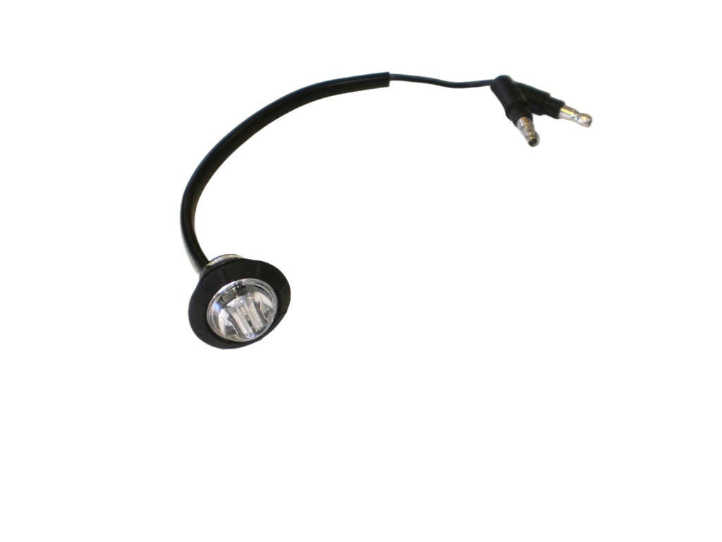 15 x 3/4 Maxxima Amber Clear LED Clearance Marker Light Trailer w/ Wire Harness (M09300YCL-15-KIT)