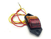 Kaper II 3-3/8" x 1-3/8" Red/Yellow LED Fender Marker Trailer Light P2 P3 Rated (L04-0038AR)