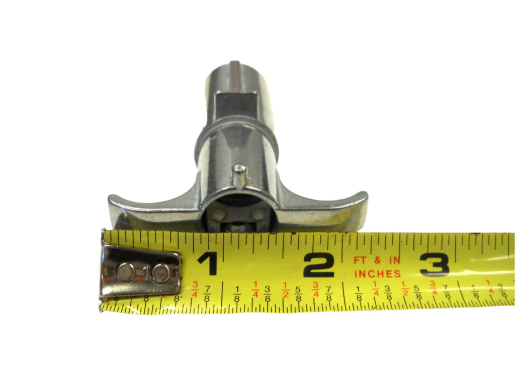 4 Pole Heavy Duty Die Cast Round Metal Trailer End Plug Agricultural Utility Pin (R4TD)