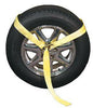 ONE- Car Trailer Tie Down Strap Ratchet Wheel Tire Trailer Truck Lasso (804HK + LASSO2x7-SLV)