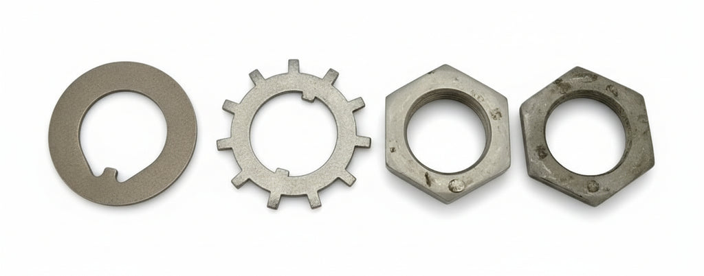 1-3/4" Trailer Spindle Washer Nut Kit 10kHD 12k 15k Round Spindle Axle 1 WHEEL (SEK-3)