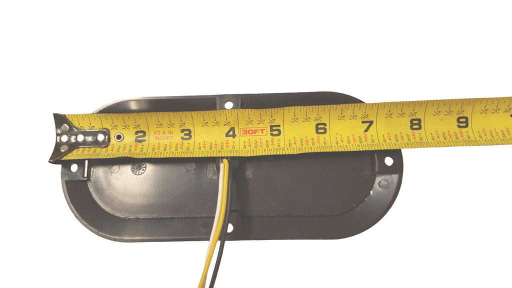 6 (SIX) 6” Oval Flange Surface Mount 10 LED Lens Amber Truck Trailer Light (J-66-FALOTOF6)