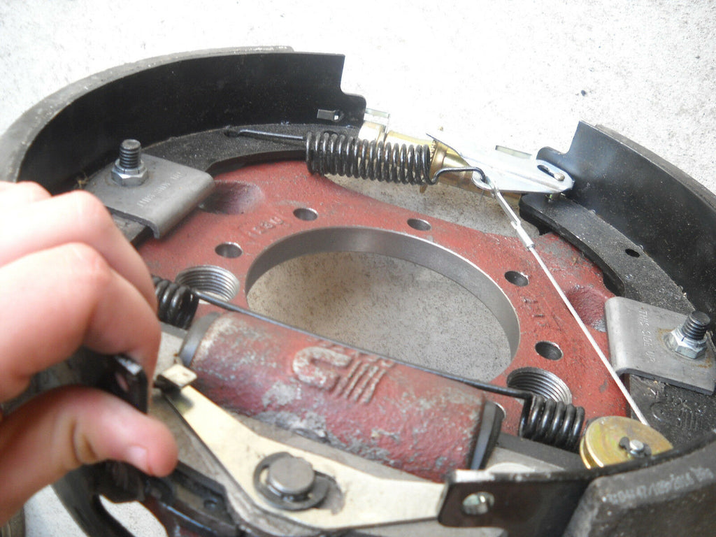 12-1/4" x3-3/8" Dexter Left Hydraulic Brake Backing Plate Trailer 10000 10K Axle (023-410-00)