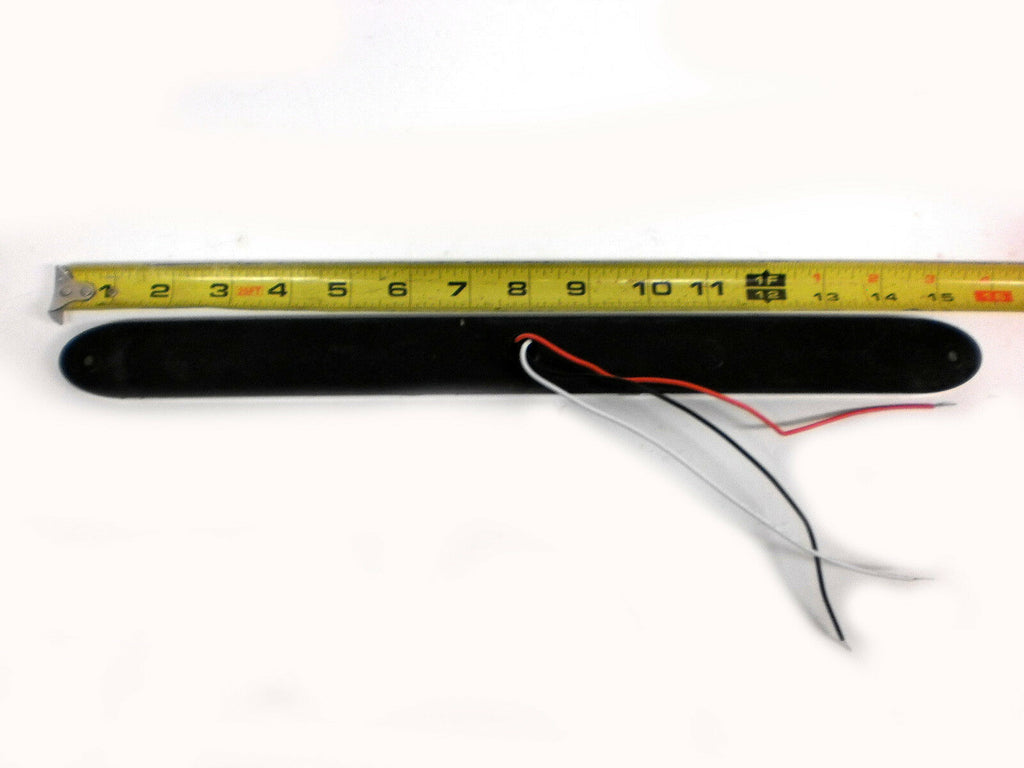 TWO - 15" Low Profile Red Clear LED Stop Turn Tail Lights Trailer Truck USA (T10-RC00-1-LOTOF2)