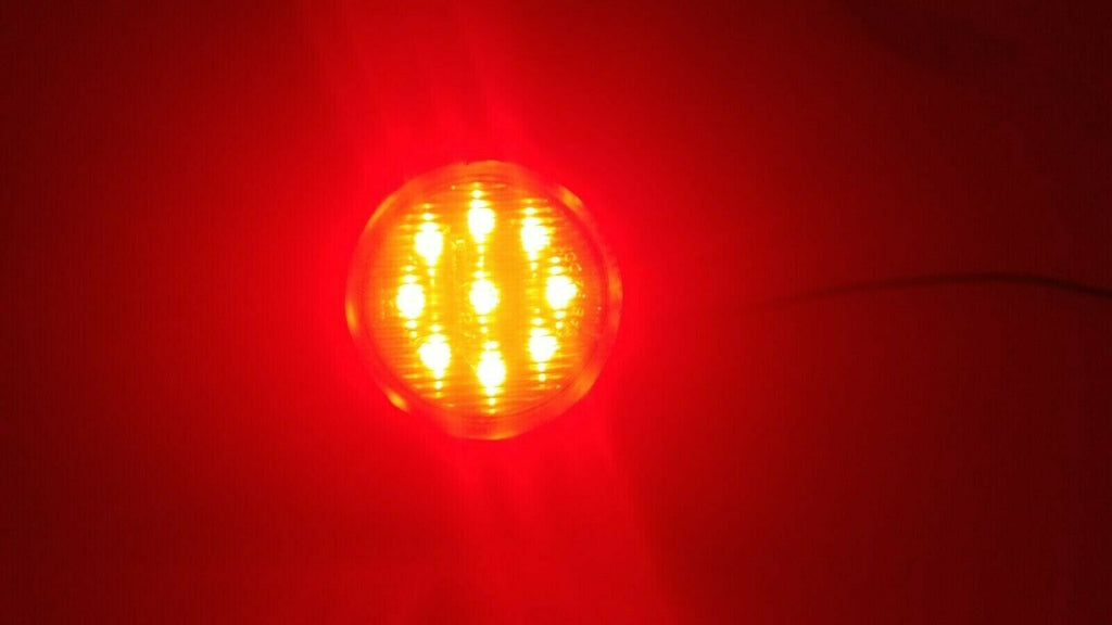 Maxxima 2" Red Clear LED Marker Clearance Light Kit w/Plug & Grommet Trailer RV (M09100RCL-KIT)