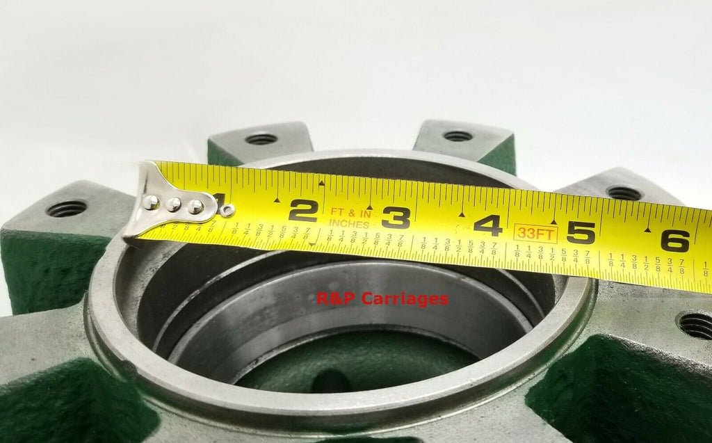 12,000#  Hub Only 12k 4.88 Pilot 8x6.5 Quality and Rockwell Trailer Axle Wheel (812865-A-1)