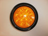 TWO 4" Round Dual Function 12 Diode Amber Amber LED Light Kit 3 Prong Trailer RV (J-4512-AK-LOTOF2)