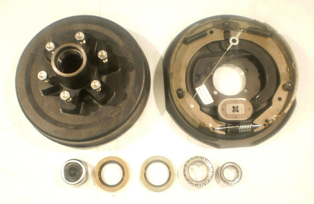 Trailer Axle Kit 6x5.5 Electric Brake Self Adjusting Backing 6000 5200 RIGHT (363200-B-FSA-IMP-R)