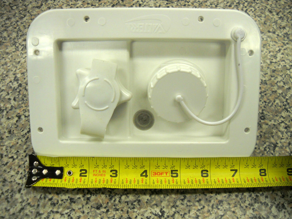 Valterra White Gravity City Water Inlet Hatch Camper Rv Trailer (VAL2001BU)