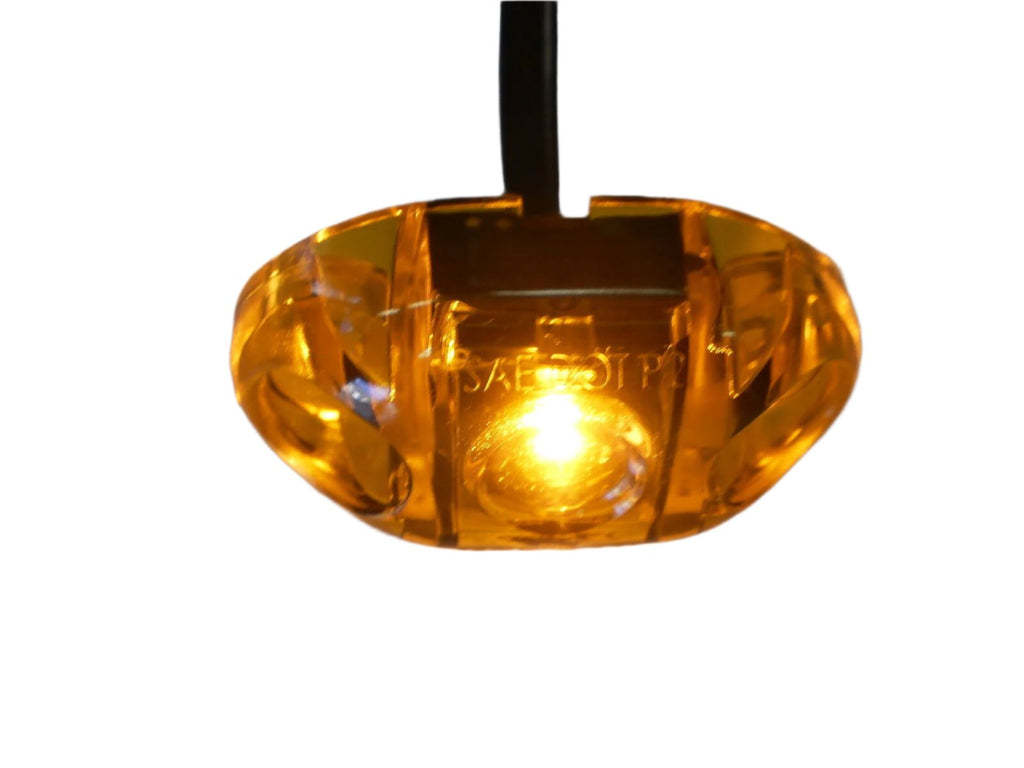 FIVE - TecNiq Amber LED Clearance Marker Light Camper Trailer Truck USA (S21-AA00-1-LOTOF5)