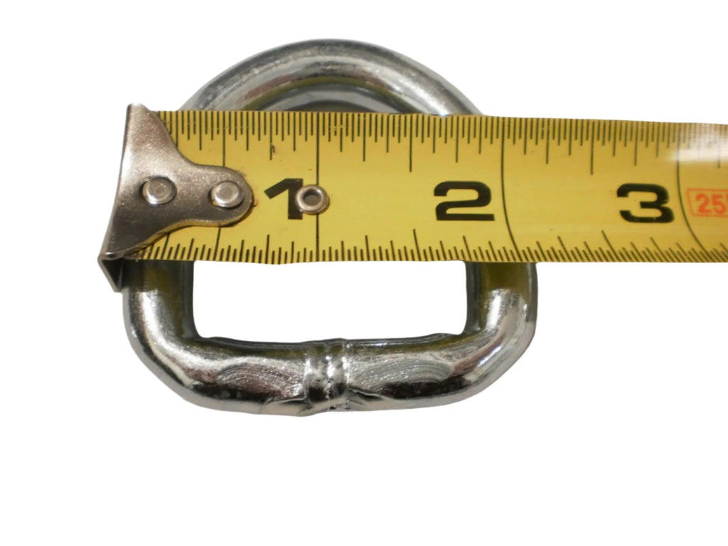 8 - 3/8" D Ring Rope Chain Tie Downs 5000# Rated Zinc Car Truck ATV Snowmobile (SR15-LOTOF8)