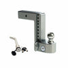WeighSafe 2.5" Locking Hitch Pin & Ball Keyed Alike Mount 8" Drop 18.5k Rated (WS8-2.5-KA)