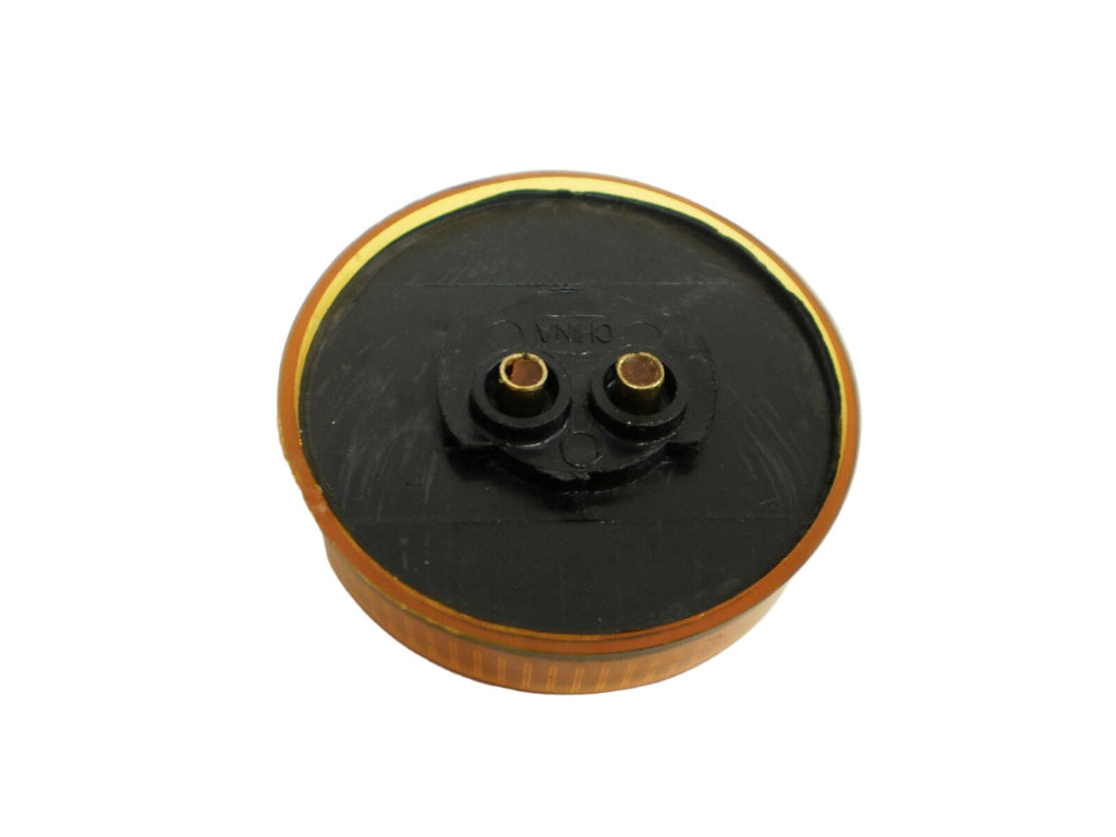 2.5" Amber Round Sealed Lamp Clearance Marker Light 4 LED Grommet Mount 2 1/2 (J-25-AK)