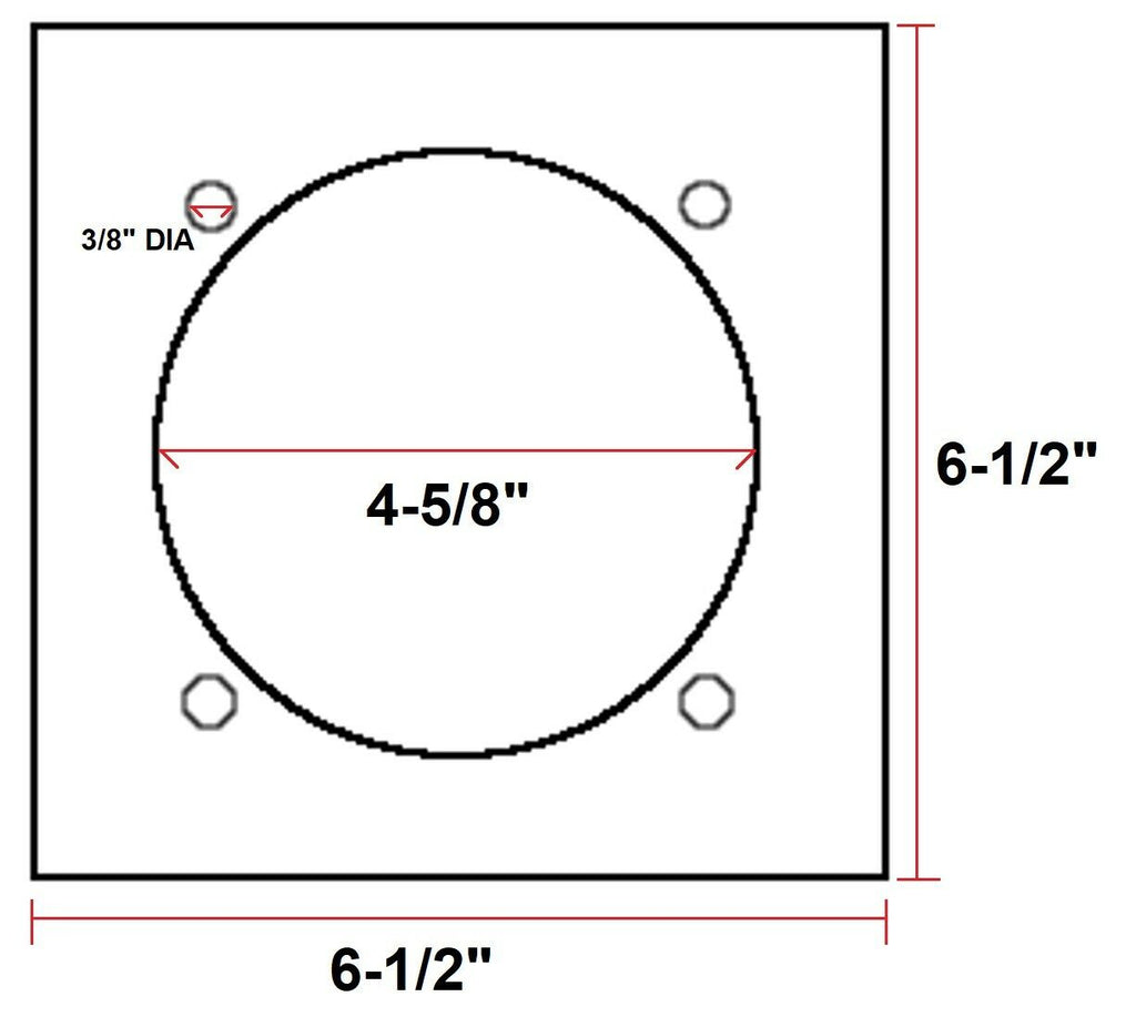 Set of 4 Recessed Full 360° Swivel 6000 lb Rated D-Ring Tie Downs with Backing Plates (RRQ6-BP-4)_)