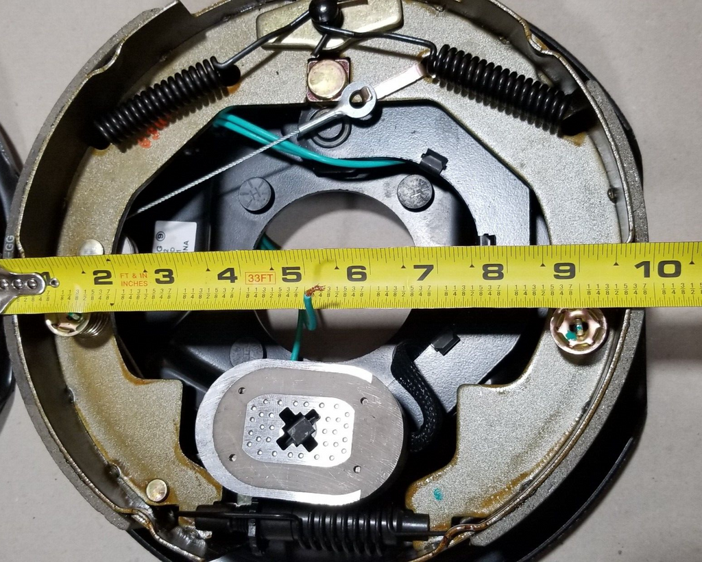 Right Trailer Backing Plate Brake Electric 10" Fits Dexter Nev-R-Adjust 3500 Self (BK-10E-02SA)