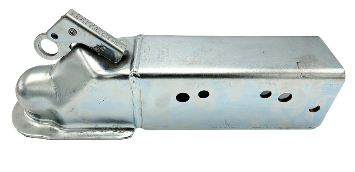 Titan Straight Tongue Trailer Coupler Zinc-Plated 21K 3" Chan 2-5/16" USA Made (4853100)