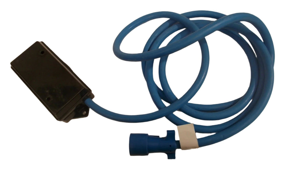 11-Foot Arctic Blue Cold-Weather 7-Way Trailer Cord w/ Junction Box – (J-JB-11FT)