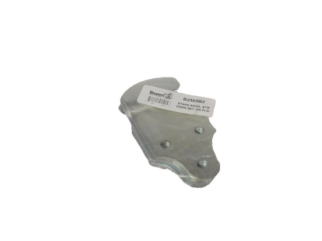 2 x Wood Side Stake Side Board Connector Brackets Trailer Truck Straight Zinc  (B2585BZ)