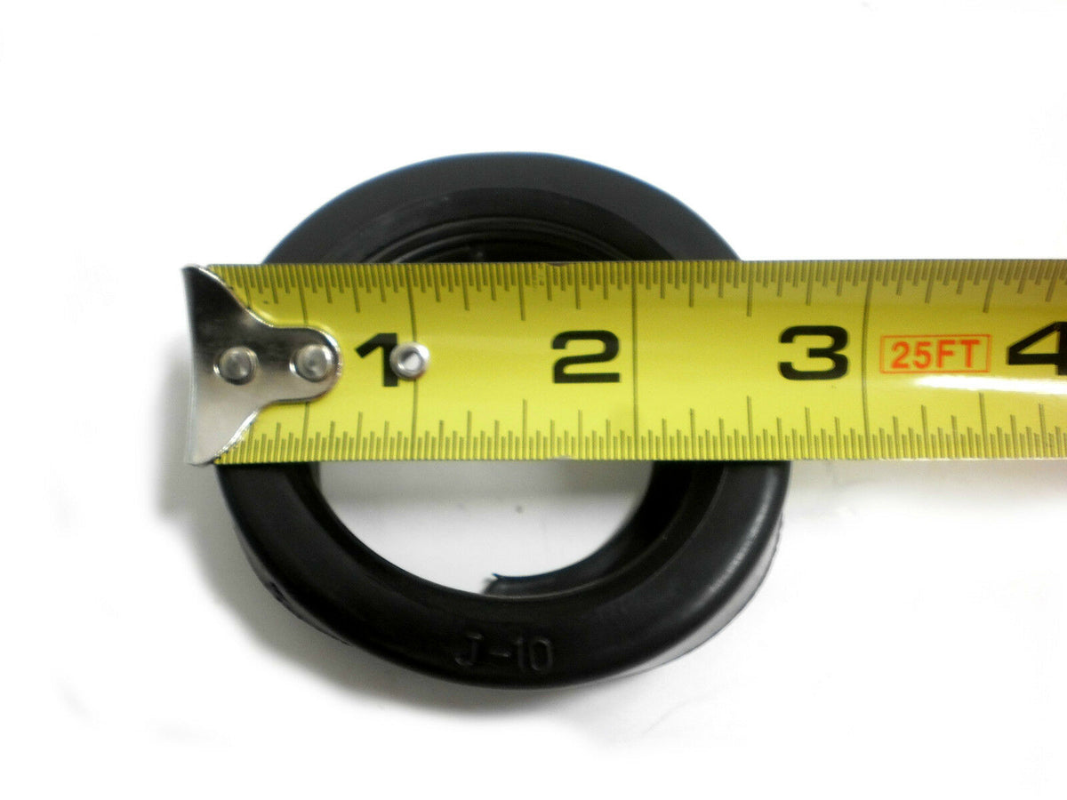 2" Round Black Rubber Grommet Bezel Sealed Beam Light Trailer Truck LED (J-10-GM)