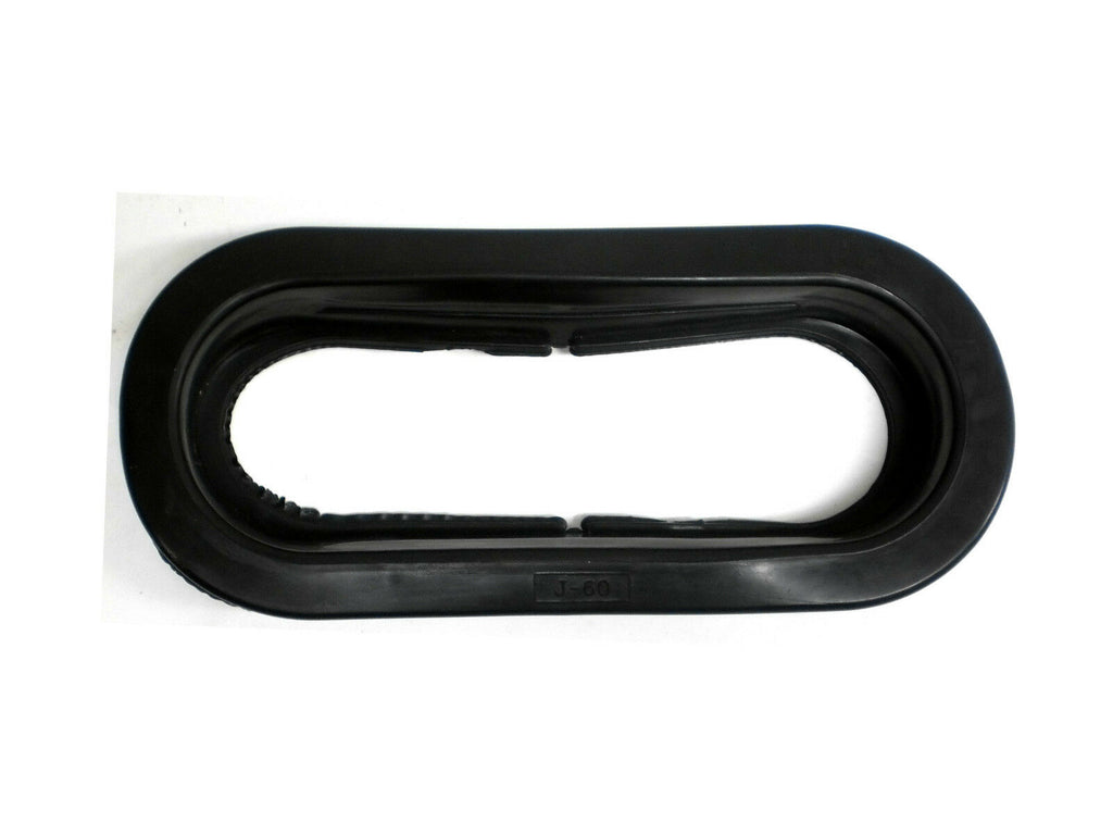 6" Oval Black Rubber Grommet Bezel Sealed Beam Light Trailer Truck LED Gasket (J-60-GM)