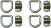 4 - 1/2" Lashing Tie down D Rings Zinc 12,000# Tractor Equipment Heavy Duty (LRB1-LOTOF4)