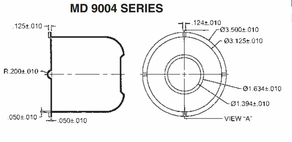4 - White Hub Center Cap 3.125 Trailer Camper Travel Truck Cover Rim Hubcap (MD9004W-LOTOF4)
