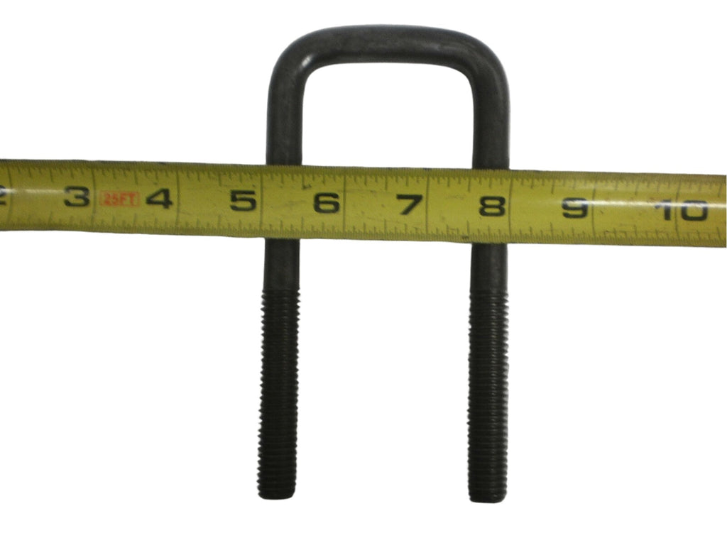 2-1/8" x 6-1/2" Square U Bolt Kit with Plates Trailer Boat Axles 1/2" 2 x 3 Tube (UBK-2000-SQ-612)