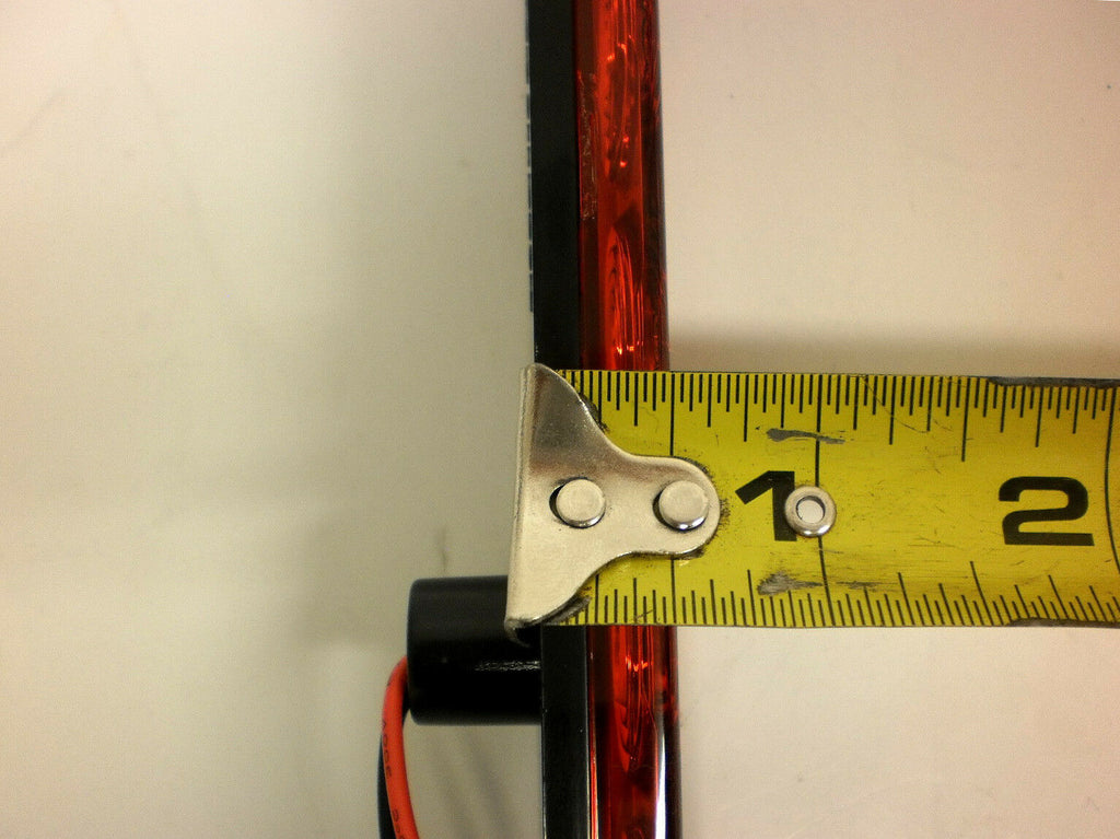 TWO - 15" Low Profile Red LED Stop Turn Tail Lights RV Trailer Truck USA (T10-RR00-1-LOTOF2)