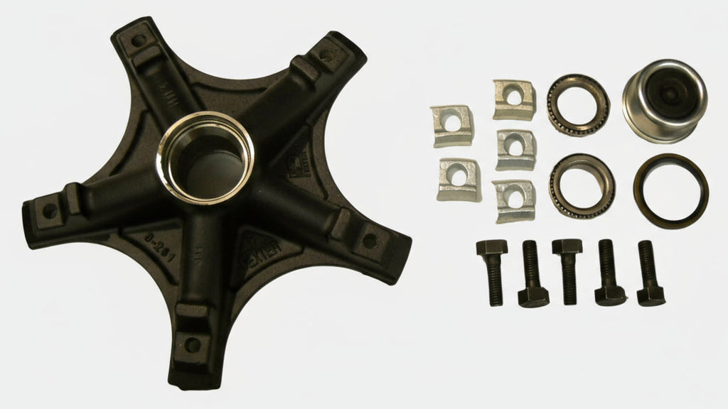 Dexter Spider Mobile Home Hub Demount-able UTG Industrial Spoke Trailer Axle (008-261-24-KIT)