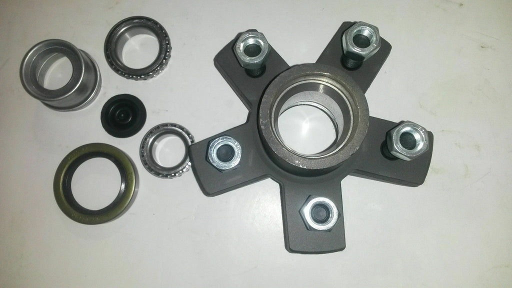 1- Genuine Dexter 5x5.5 Hub with 3500# Bearing Kit Replace Trailer Idler Axle (825605-KIT)