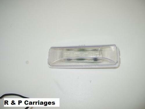 1- LED Marker Fender Light Red/Amber clear w/Base RV Trailer with Fender Bracket (J-5765-ARC-FM)